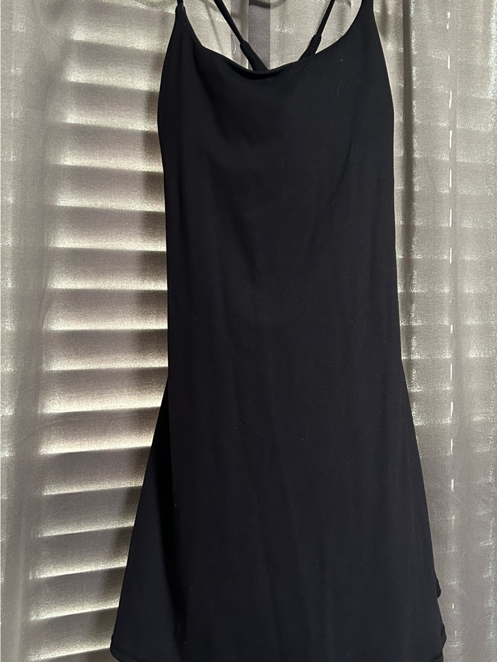 Black Halara Athletic Dress with built in shorts and pockets